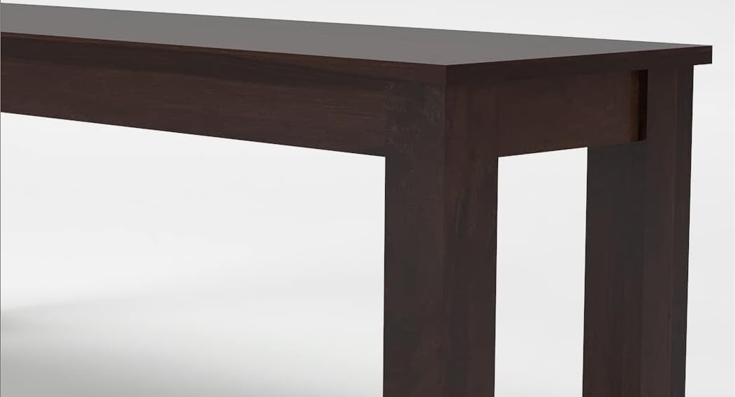 Solid Sheesham Wood Bench for Living Room, Bedroom & Dining | Modern Wooden Seating Bench