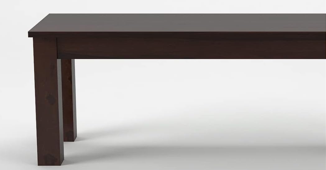 Solid Sheesham Wood Bench for Living Room, Bedroom & Dining | Modern Wooden Seating Bench