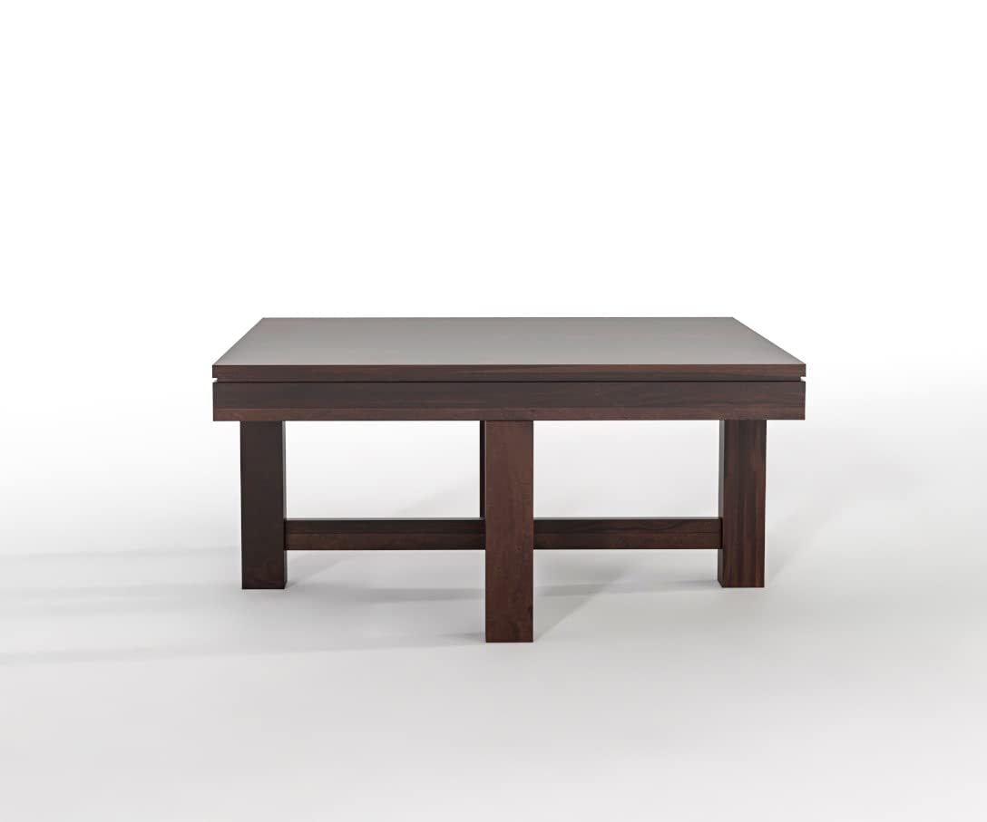 Nisha Furniture Wooden Coffee Table with 4 Cushioned Stools | Space Saving Center Table