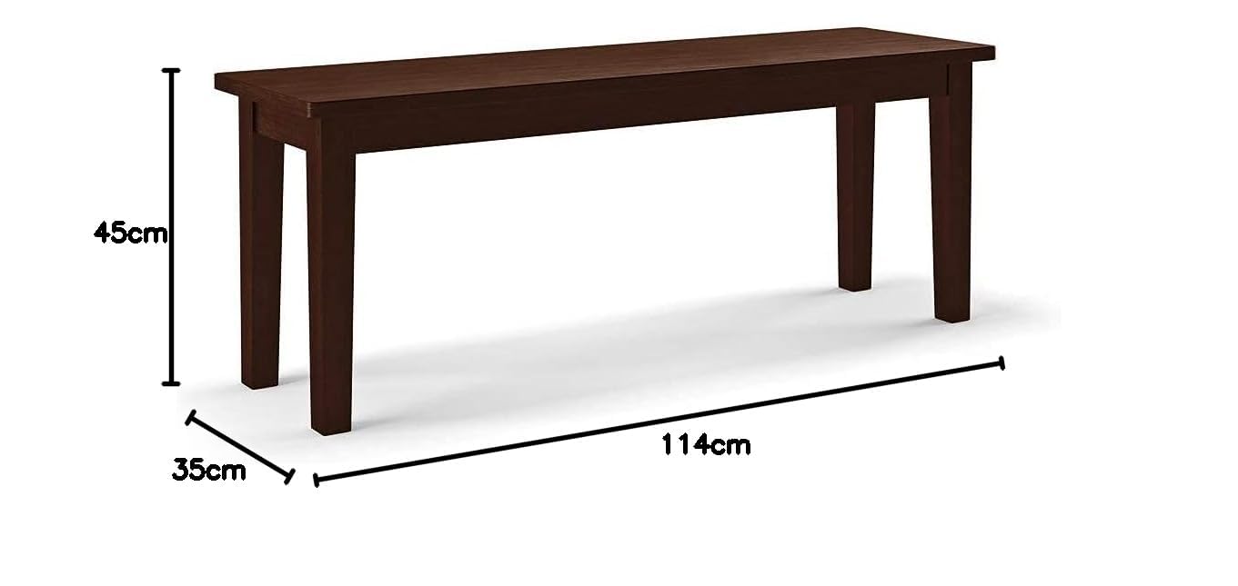 Nisha Furniture Solid Sheesham Wood Bench for Dining Room and Entryway