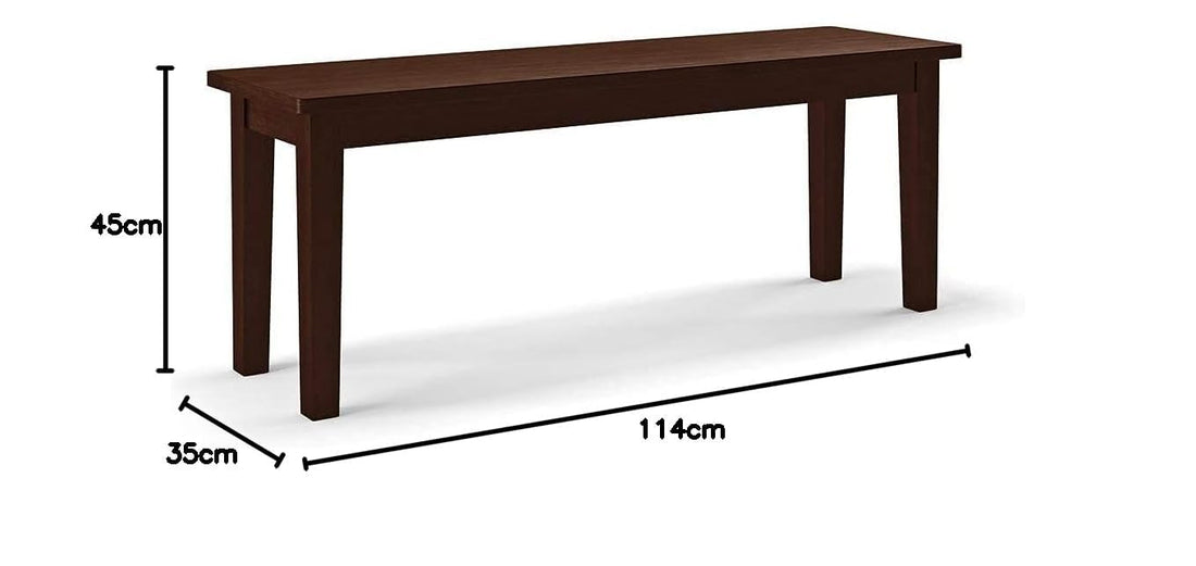 Nisha Furniture Solid Sheesham Wood Bench for Dining Room and Entryway