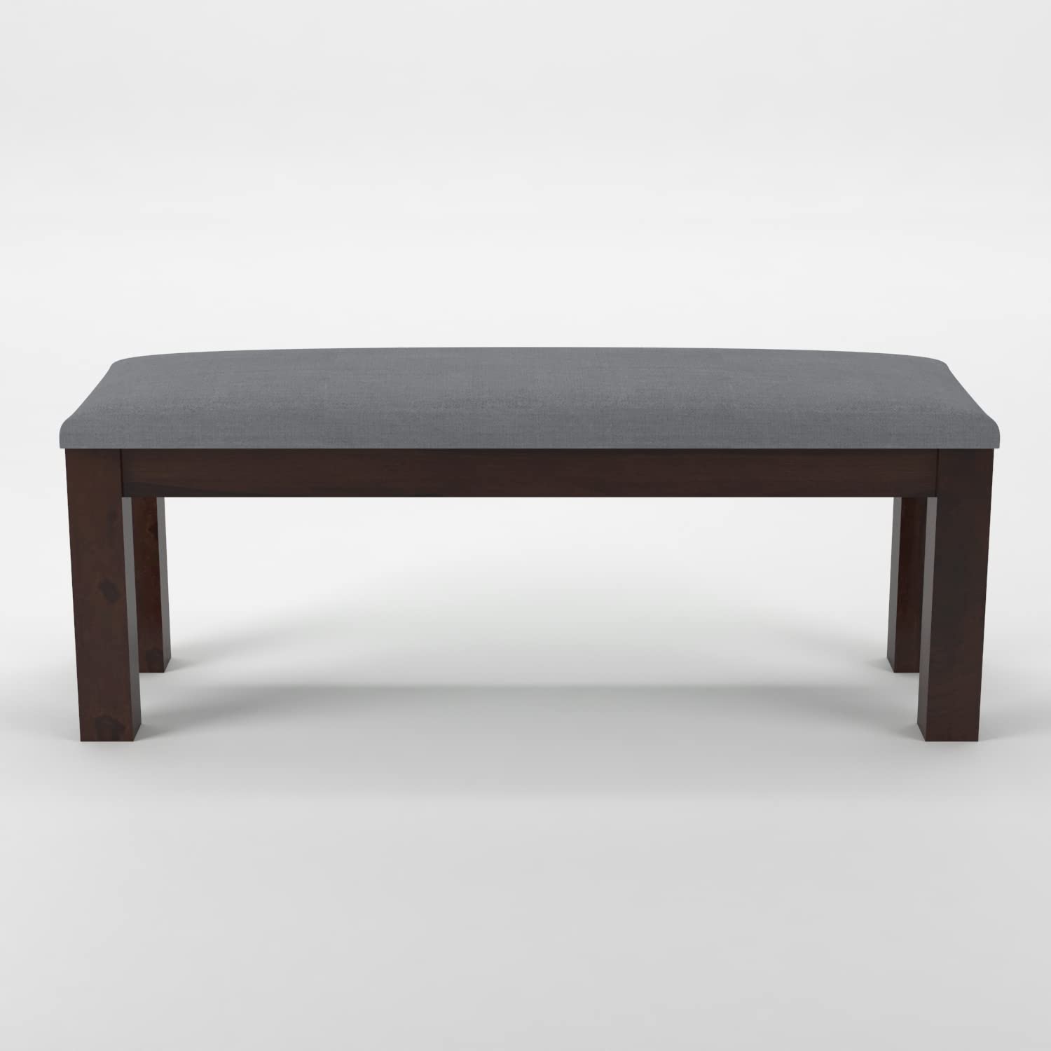 Solid Wood Upholstered Bench for Living Room, Bedroom & Entryway | Modern Wooden Bench Seat