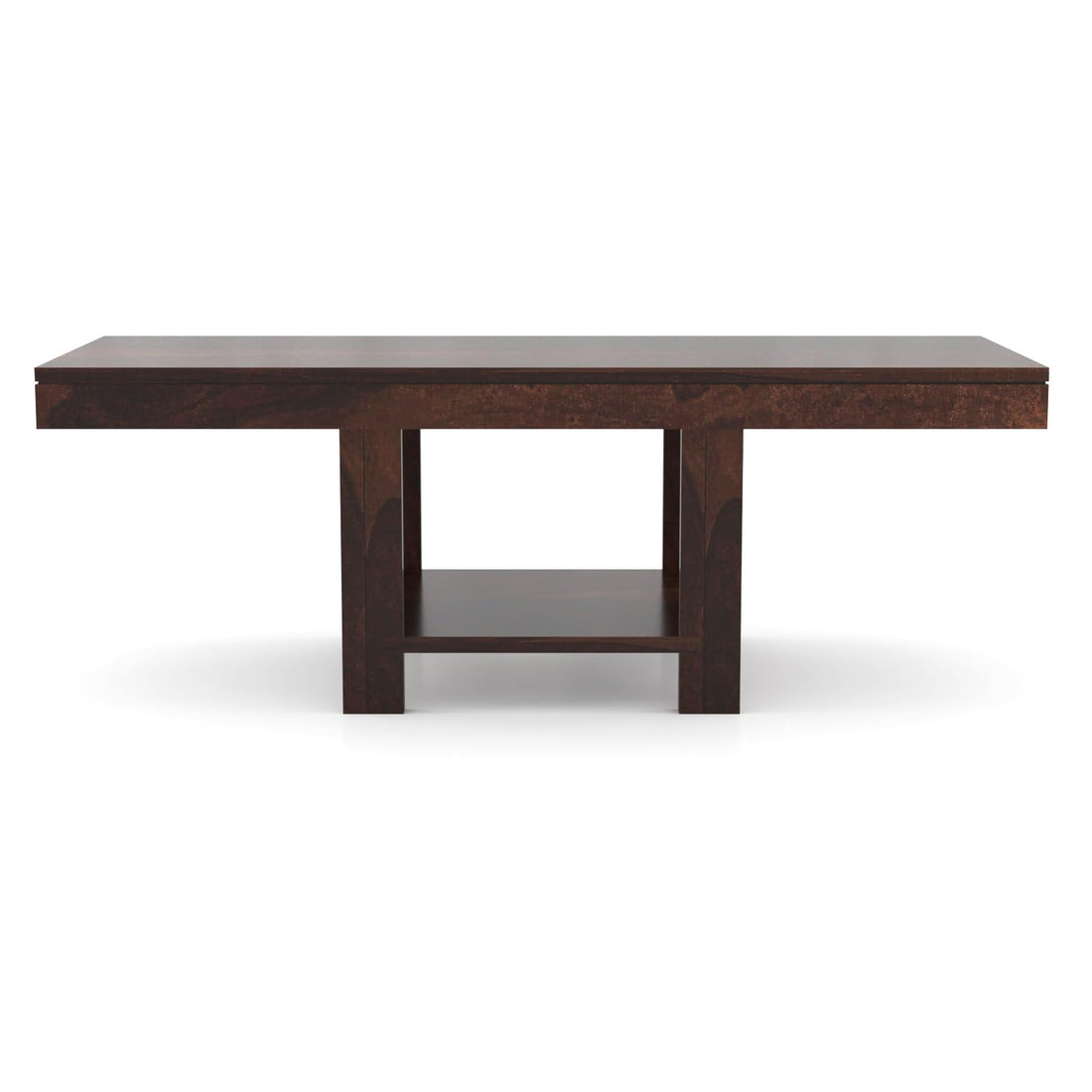 Nisha Furniture Wooden Coffee Table with 2 Cushioned Stools | Modern Center Table for Living Room