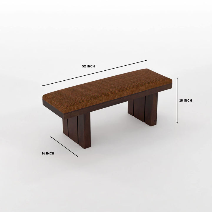 Modern Wooden Seating Bench for Living Room, Entryway & Dining
