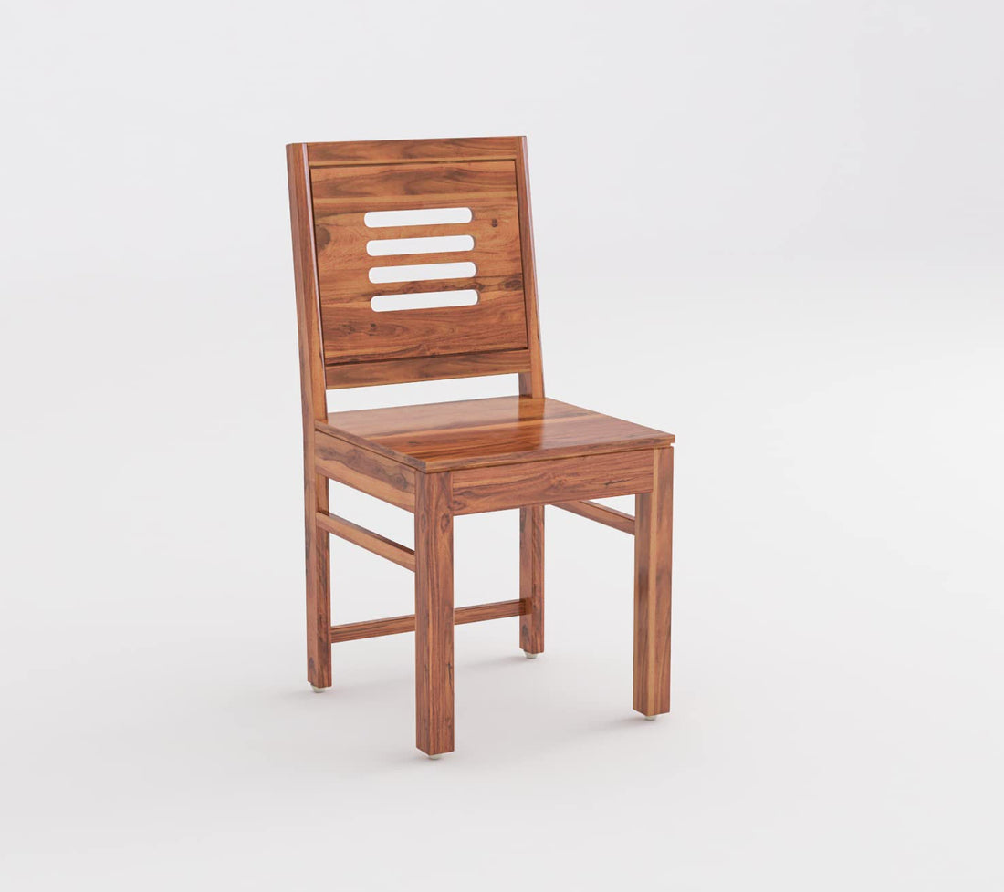 Solid Sheesham Wood 6 Seater Dining Table Set with Bench & Chairs