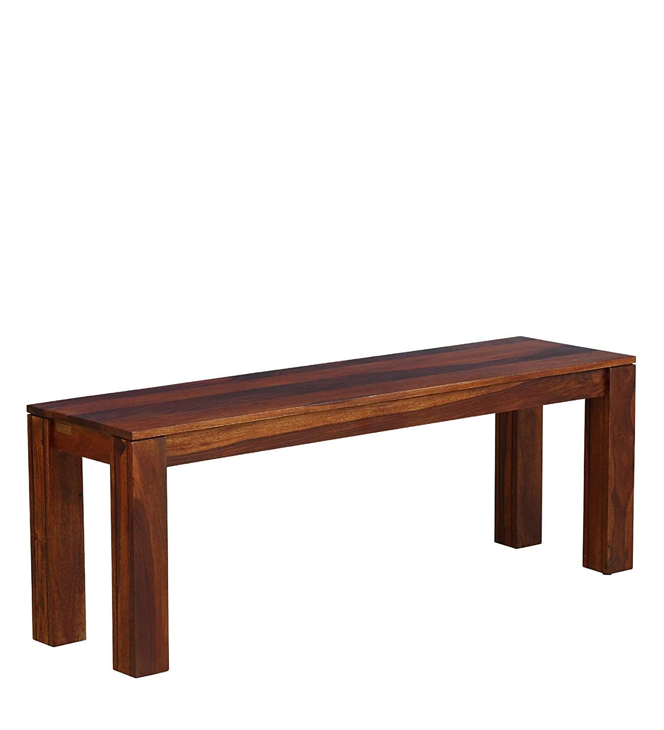 Nisha Furniture Solid Sheesham Wood Bench for Dining Room and Entryway