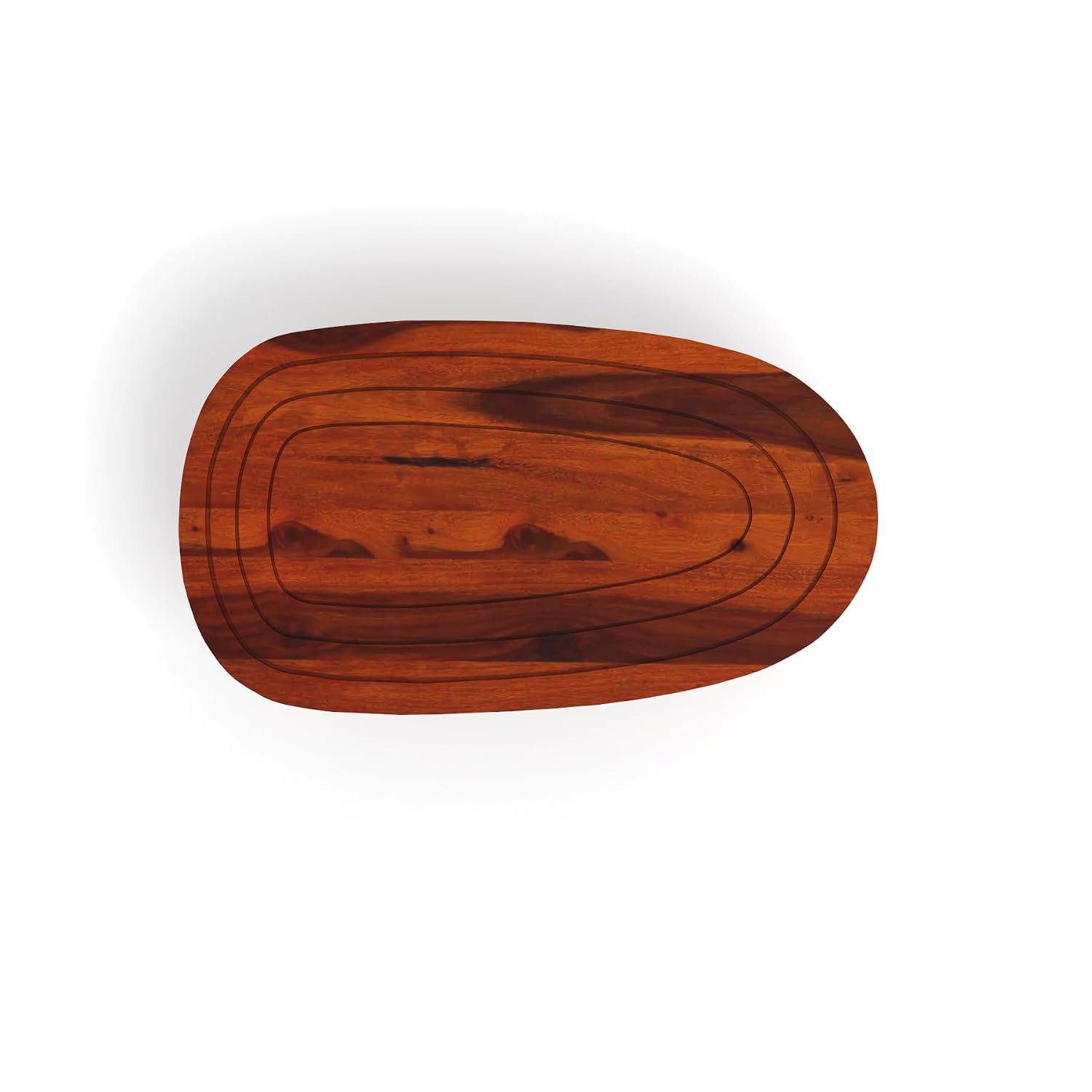 Nisha Furniture Solid Sheesham Wood Oval Center Table | Modern Living
