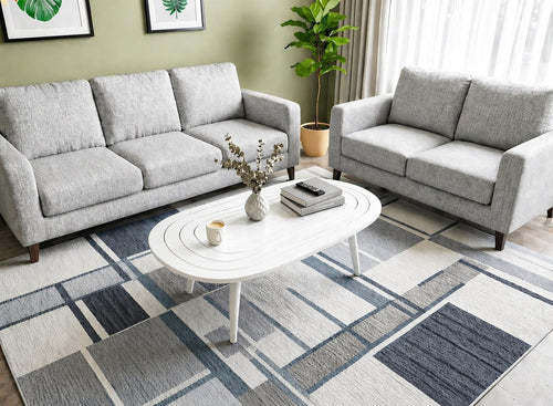 Solid Sheesham Wood White Oval Center Table | Modern Living Room