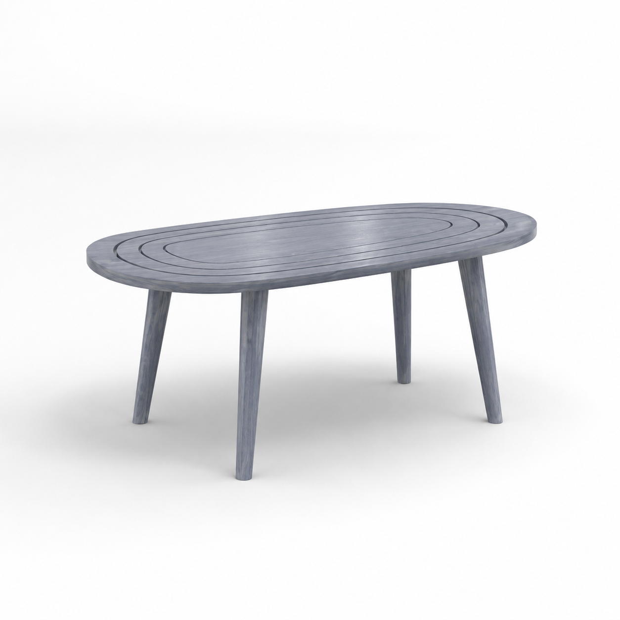Solid Sheesham Wood Oval Center Table | Modern Wooden Living Room
