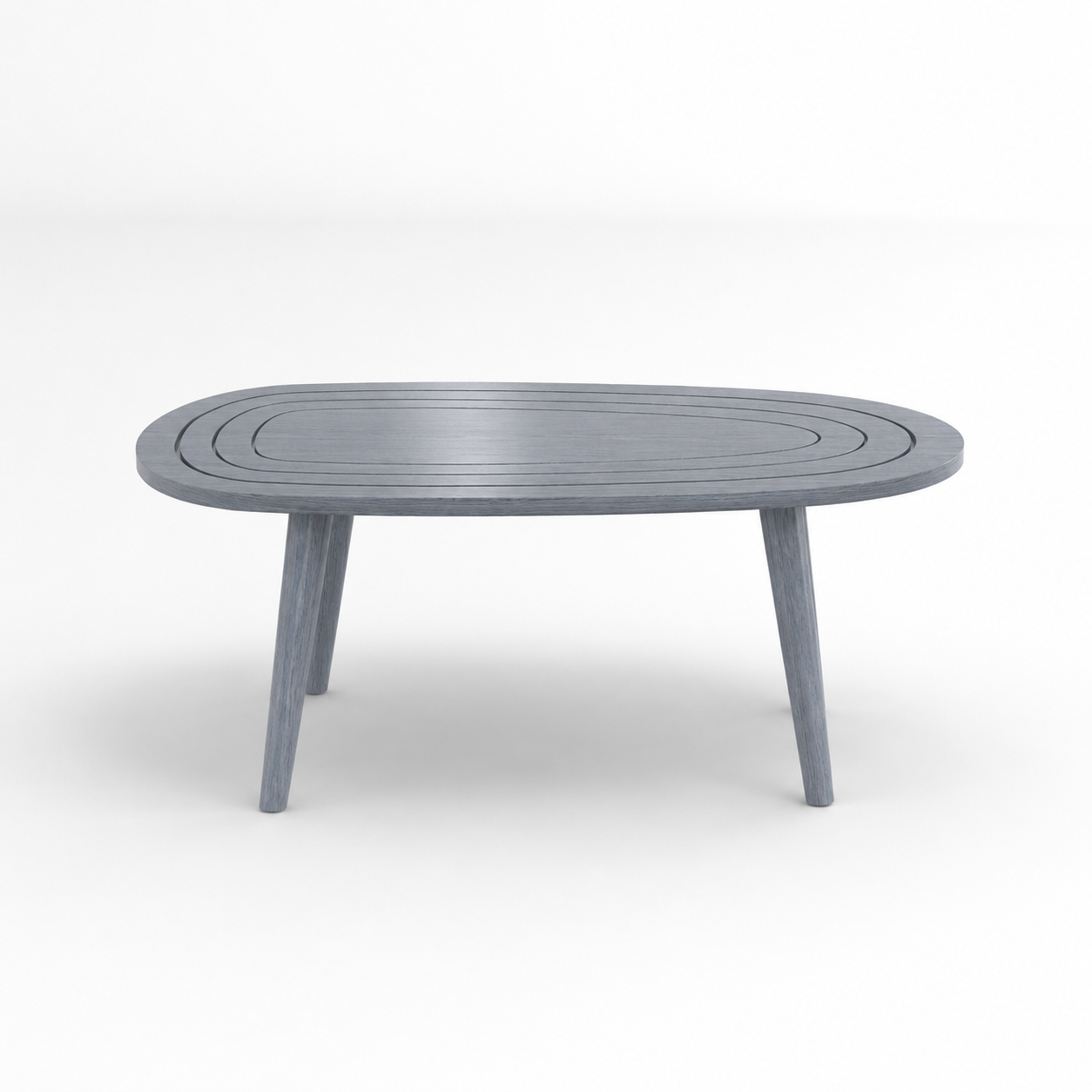 Solid Sheesham Wood Oval Center Table | Modern Wooden Living Room