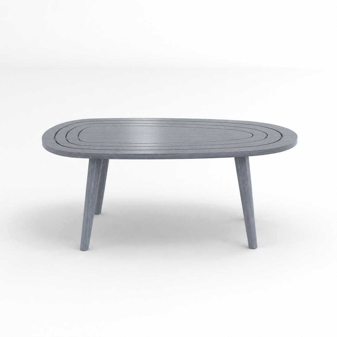 Solid Sheesham Wood Oval Center Table | Modern Wooden Living Room