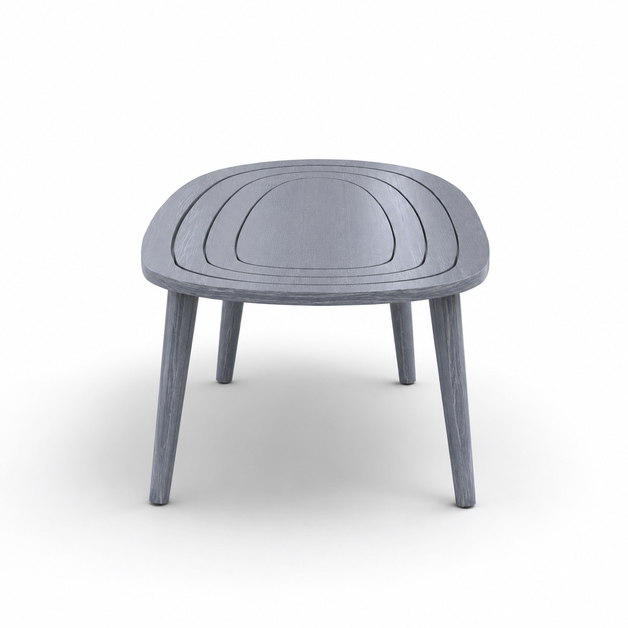 Solid Sheesham Wood Oval Center Table | Modern Wooden Living Room