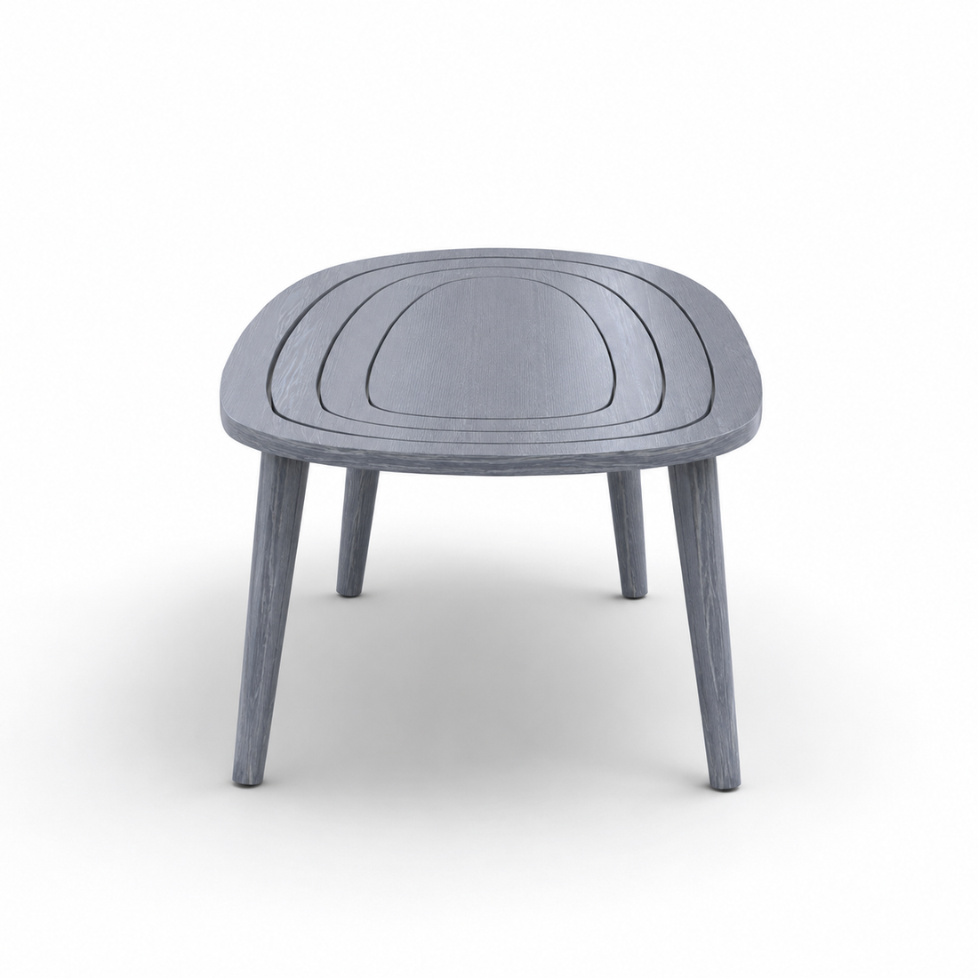 Solid Sheesham Wood Oval Center Table | Modern Wooden Living Room