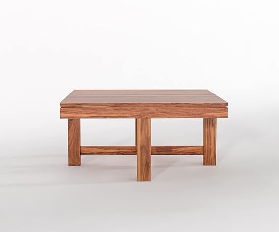 Coffee Table with 4 Stools(Carved-Natural Teak Finish)