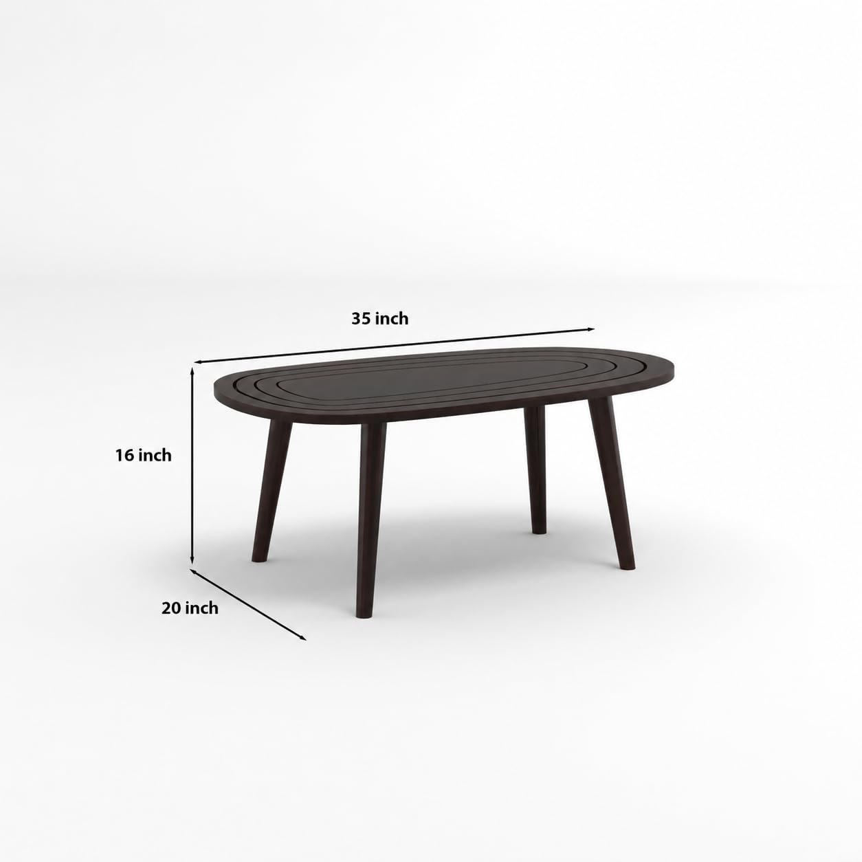 Solid Sheesham Wood Center Table | Modern Wooden Living Room Center Table