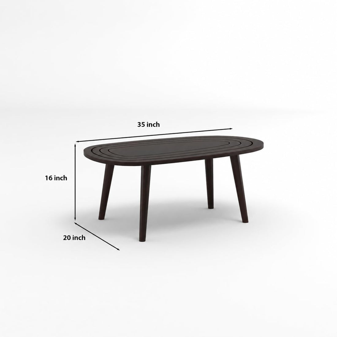 Solid Sheesham Wood Center Table | Modern Wooden Living Room Center Table