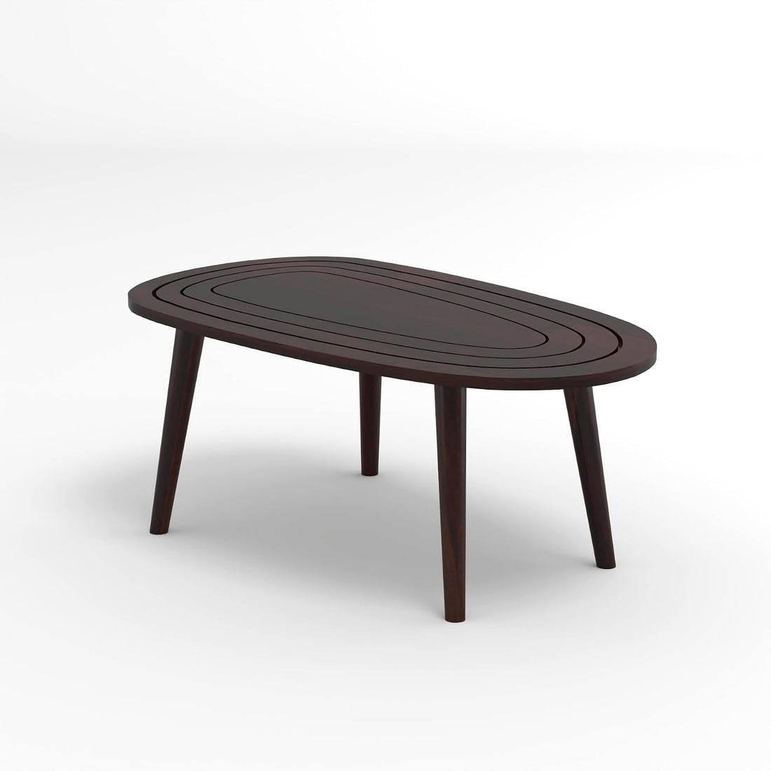 Solid Sheesham Wood Center Table | Modern Wooden Living Room Center Table