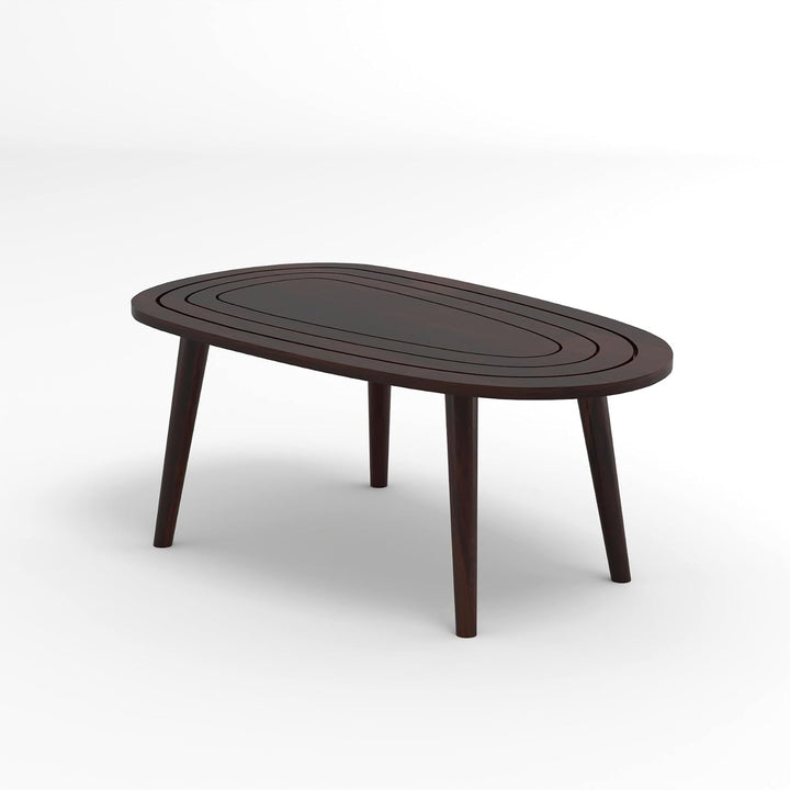 Solid Sheesham Wood Center Table | Modern Wooden Living Room Center Table